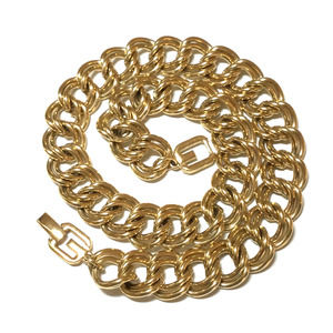 Givenchy Double Link Necklace 18" GG Clasp